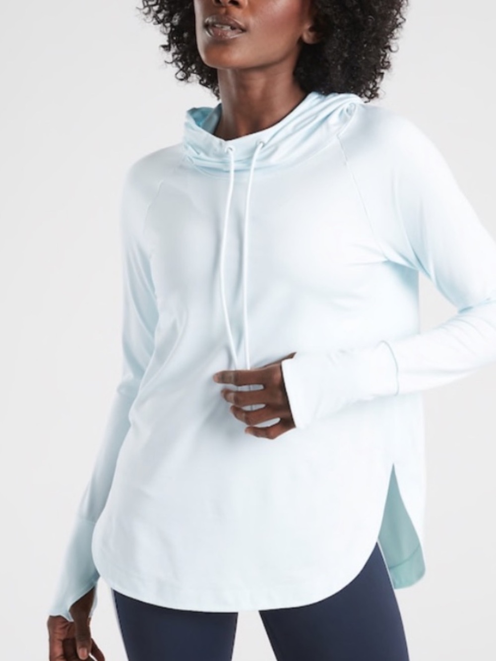 Athleta Uptempo Hoodie Ethereal Blue